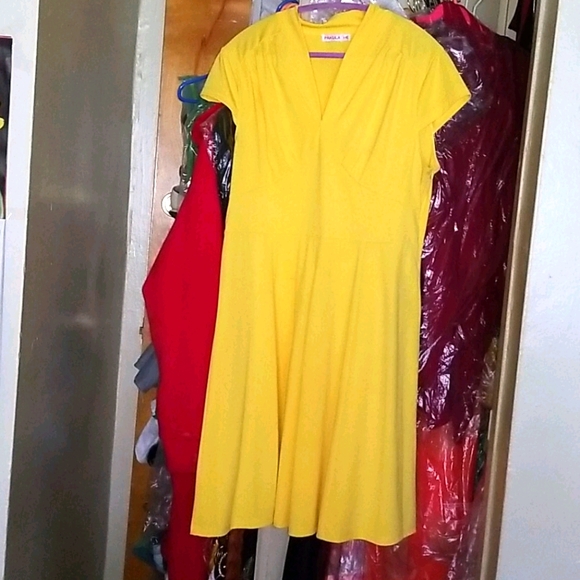 PAKULA Dresses & Skirts - PAUKULA Yellow Dress Sz XXL